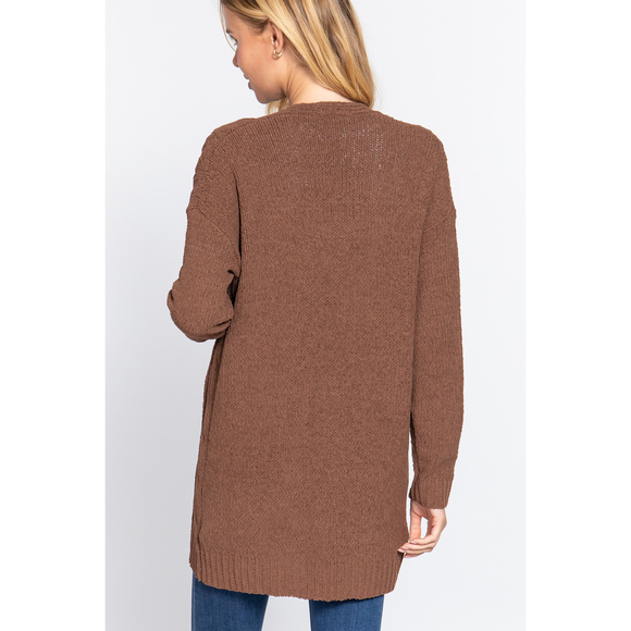 Chenille Sweater Cardigan - Picture 4 of 7